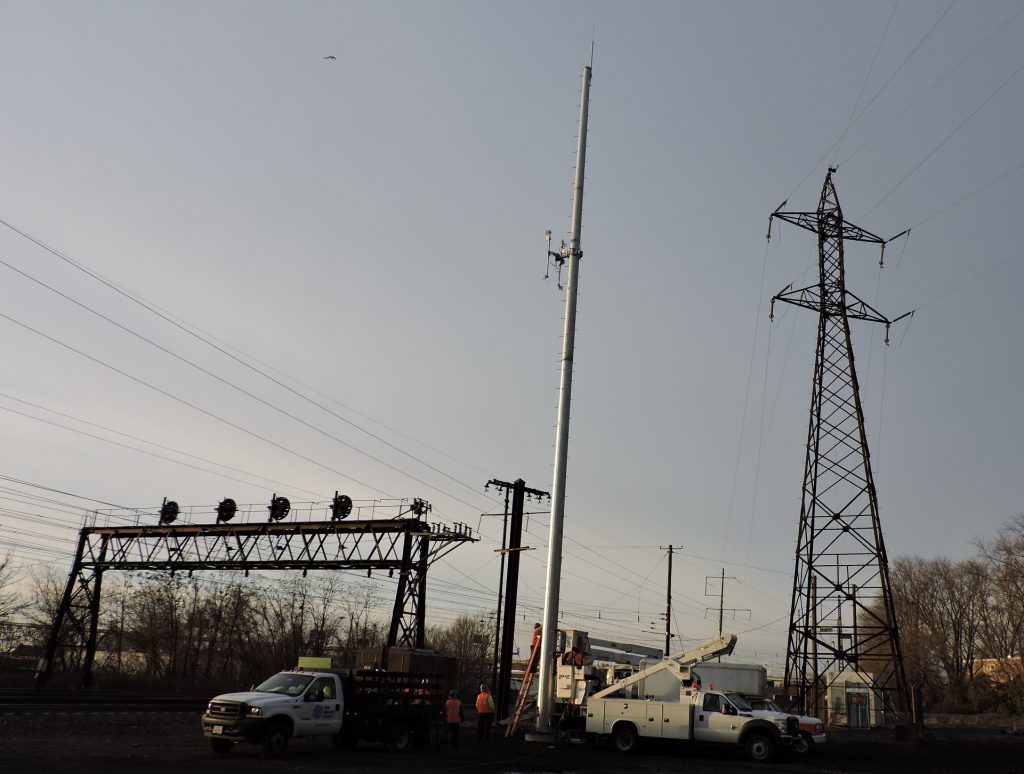 Amtrak TSN site under construction in SE Pennsylvania